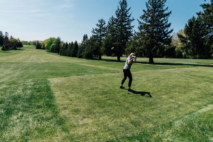 Golfing on the Green