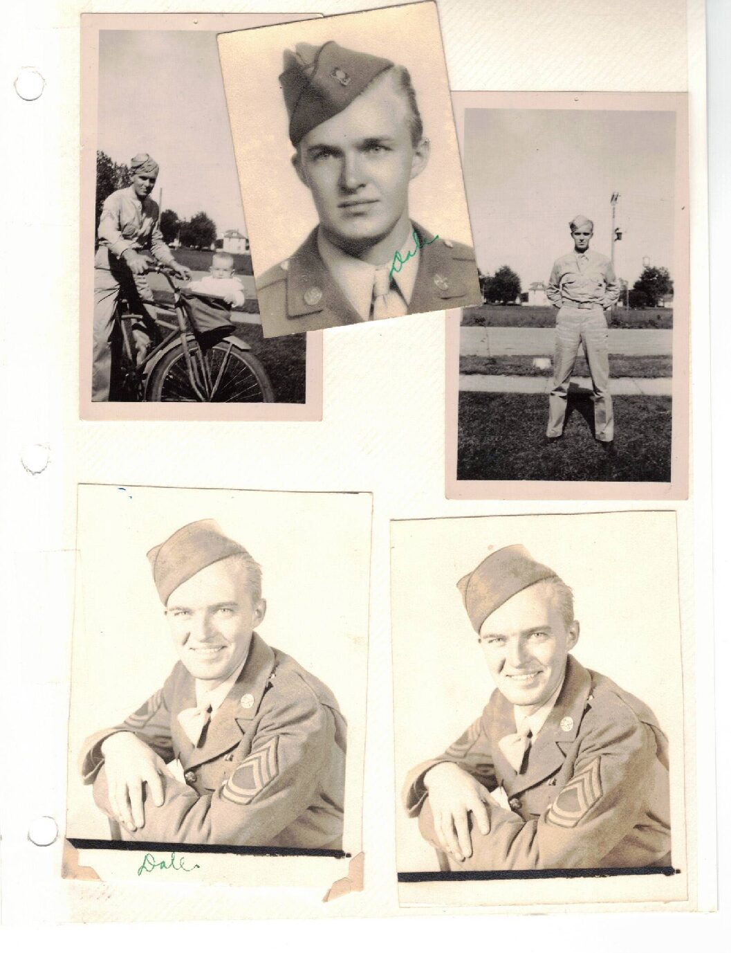 Clark, Dale military photo collage