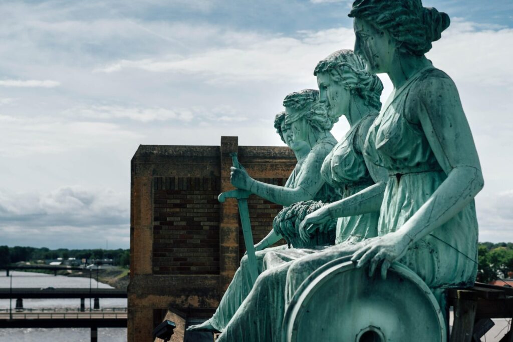 Green Goddess Statues Waterloo Iowa
